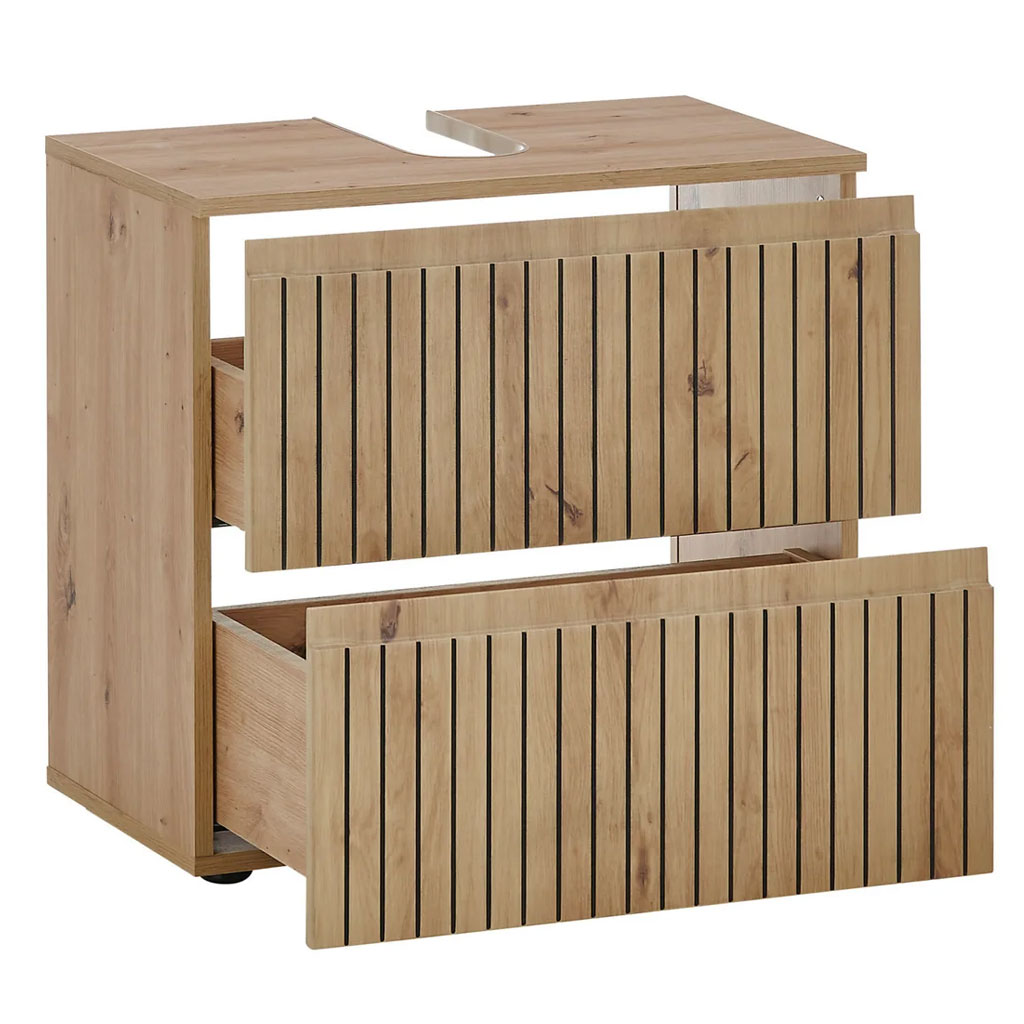 Wooden Under Sink Cabinet With 2 Drawers - Austin