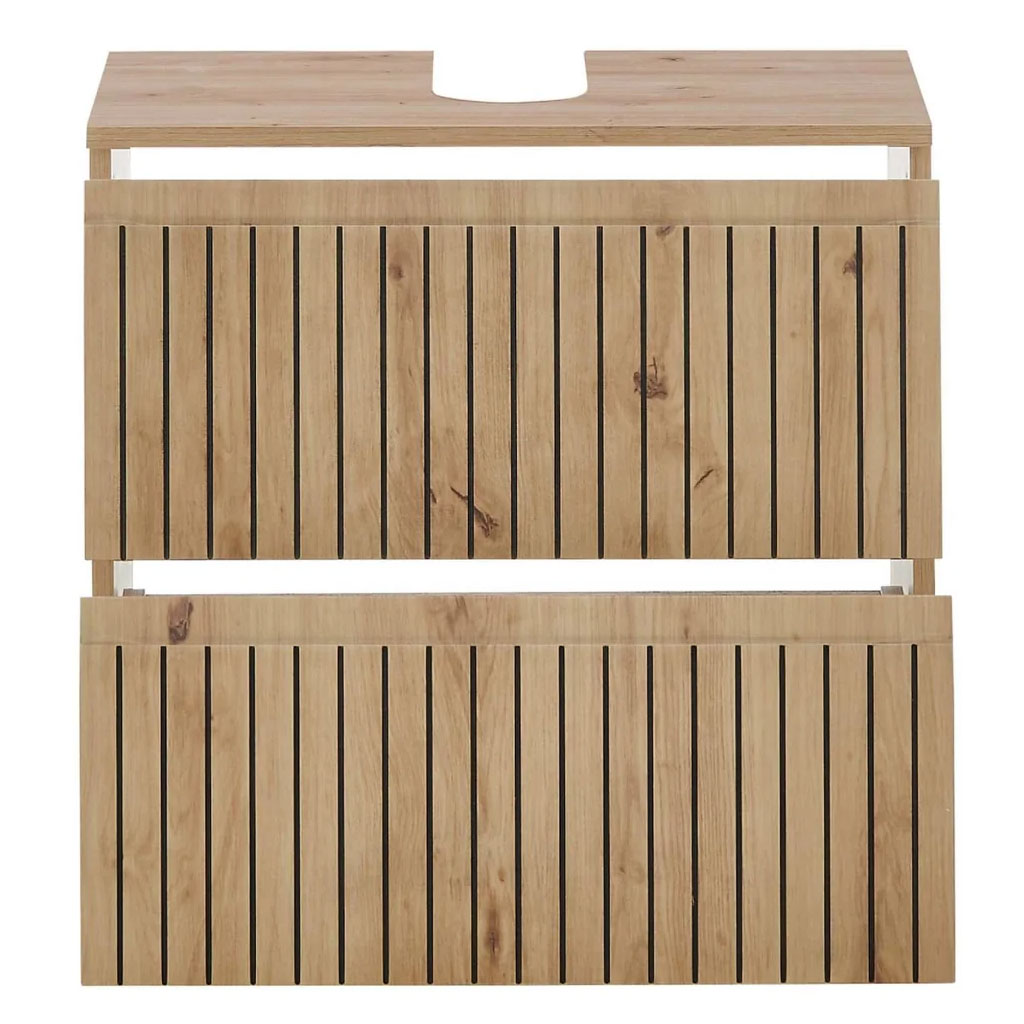Wooden Under Sink Cabinet With 2 Drawers - Austin