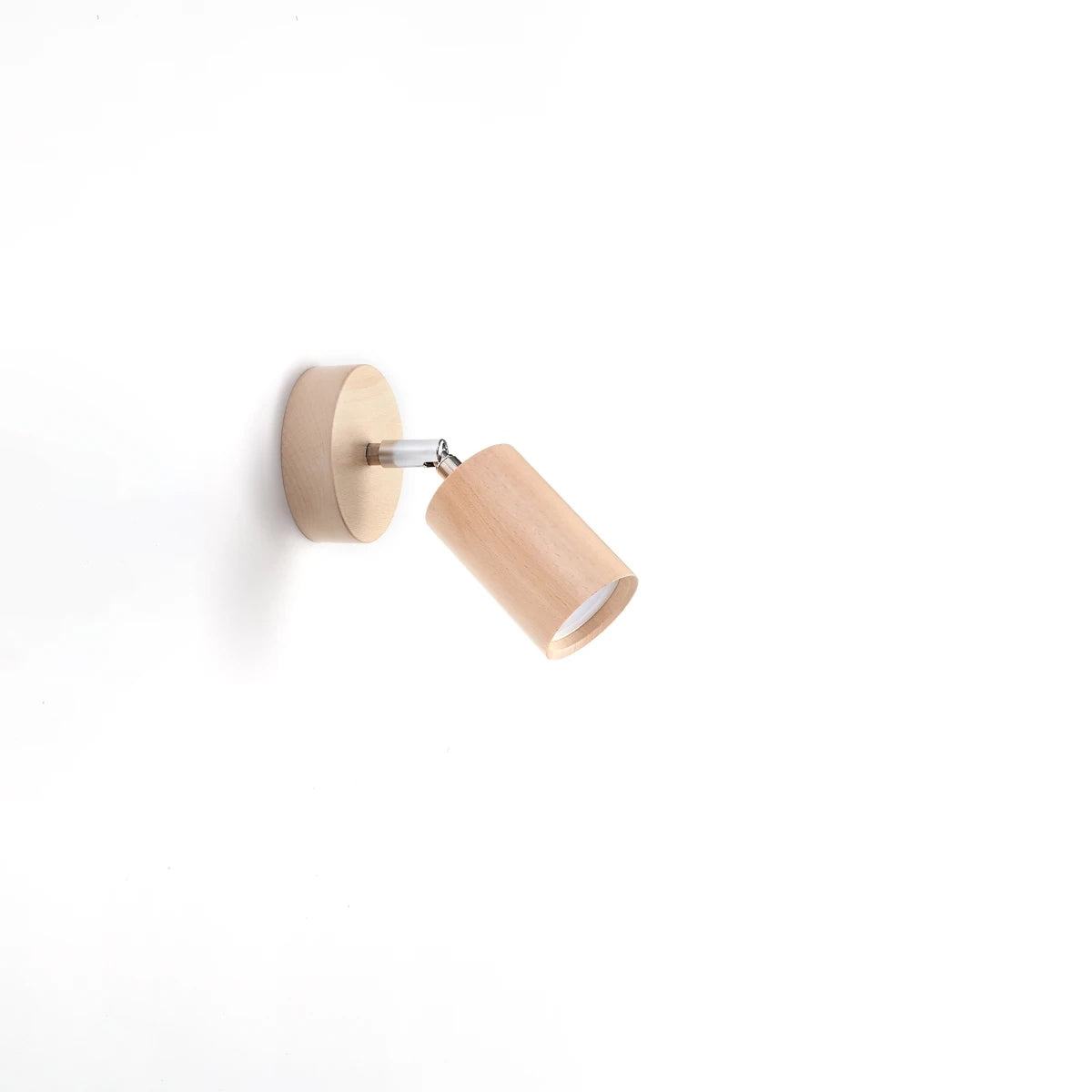 Wooden Wall Light With Berg Lamp - Peach Puff