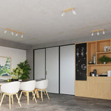 Wooden Wall Light With Steel Verdo Lamp - Peach Puff
