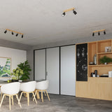 Wooden Wall Light With Steel Verdo Lamp - Peach Puff