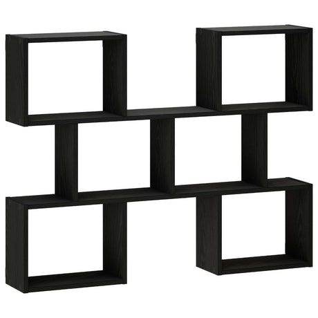 Wooden Wall Shelf 103cm Wide With 6 Compartments - Vantage Home