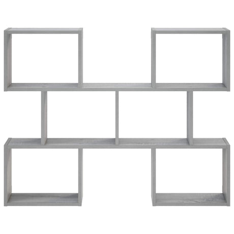 Wooden Wall Shelf 103cm Wide With 6 Compartments - Vantage Home