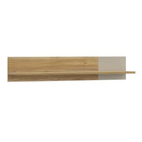 Wooden Wall Shelf 140cm Wide With Sliding Panel - Bixbite