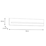 Wooden Wall Shelf 160cm Wide - Wensley