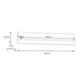 Wooden Wall Shelf 160cm Wide - Wensley