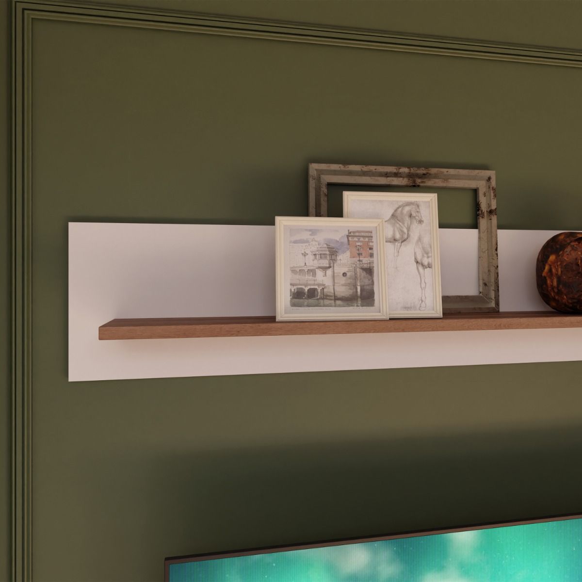 Wooden Wall Shelf 160cm Wide - Wensley