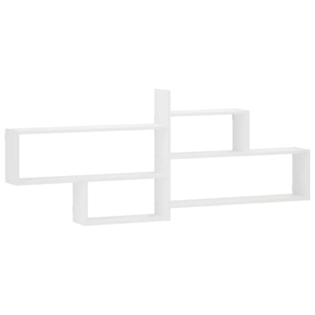 Wooden Wall Shelf 168.5cm Wide With 4 Compartments - Vantage Home