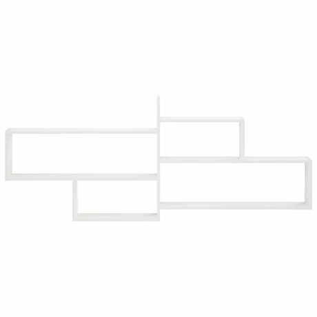 Wooden Wall Shelf 168.5cm Wide With 4 Compartments - Vantage Home