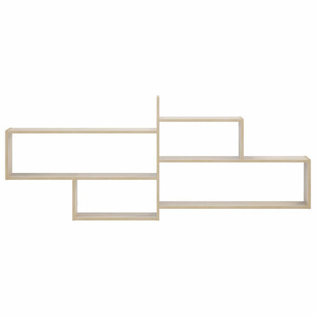 Wooden Wall Shelf 168.5cm Wide With 4 Compartments - Vantage Home