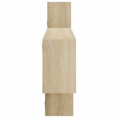 Wooden Wall Shelf 168.5cm Wide With 4 Compartments - Vantage Home