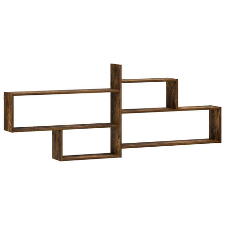 Wooden Wall Shelf 168.5cm Wide With 4 Compartments - Vantage Home