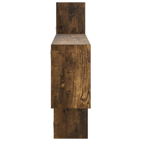 Wooden Wall Shelf 168.5cm Wide With 4 Compartments - Vantage Home
