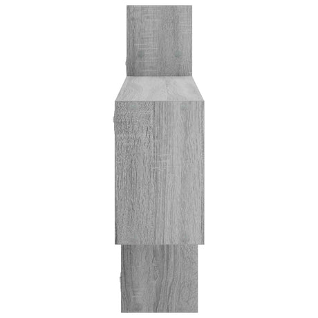 Wooden Wall Shelf 168.5cm Wide With 4 Compartments - Vantage Home
