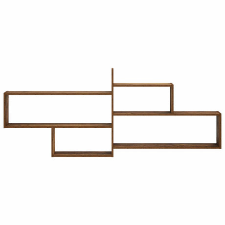 Wooden Wall Shelf 168.5cm Wide With 4 Compartments - Vantage Home