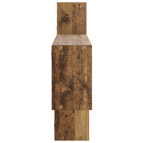 Wooden Wall Shelf 168.5cm Wide With 4 Compartments - Vantage Home