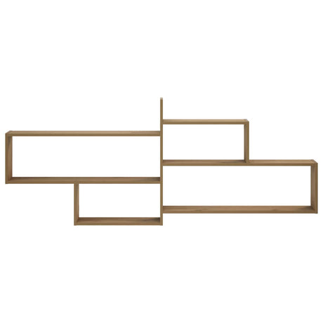 Wooden Wall Shelf 168.5cm Wide With 4 Compartments - Vantage Home