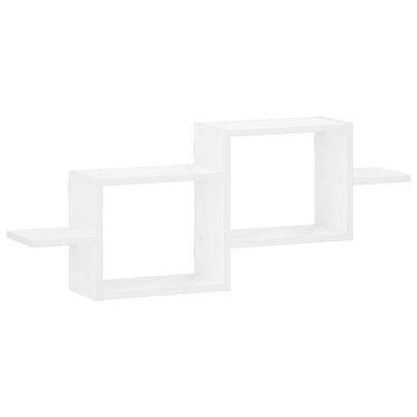 Wooden Wall Shelf 95cm Wide With 2 Compartments - Vantage Home