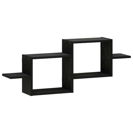Wooden Wall Shelf 95cm Wide With 2 Compartments - Vantage Home