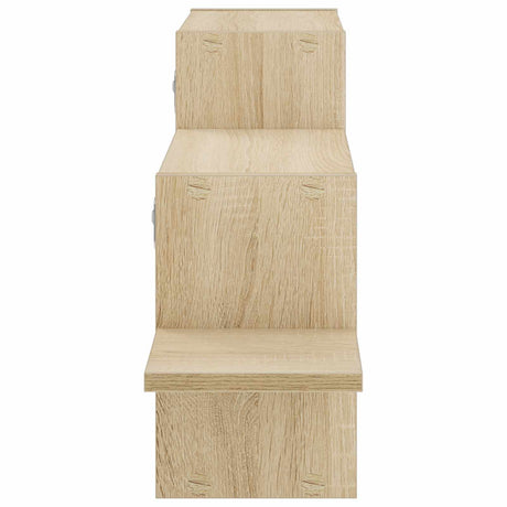 Wooden Wall Shelf 95cm Wide With 2 Compartments - Vantage Home