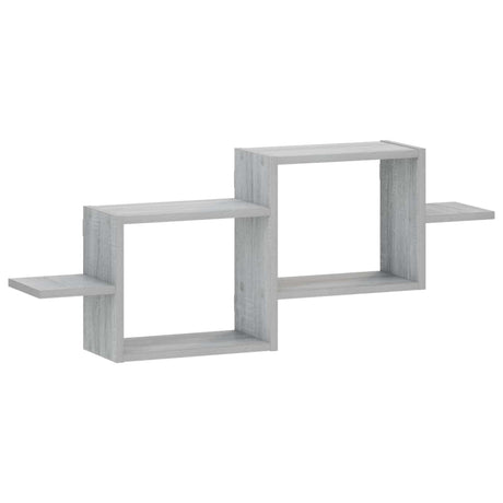 Wooden Wall Shelf 95cm Wide With 2 Compartments - Vantage Home