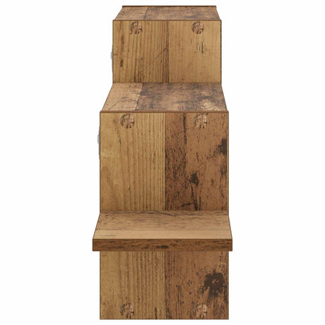 Wooden Wall Shelf 95cm Wide With 2 Compartments - Vantage Home