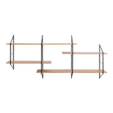Wooden Wall Shelving Unit With 4 Shelves - Belfast