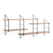 Wooden Wall Shelving Unit With 4 Shelves - Belfast