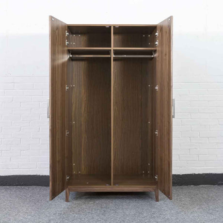 Wooden Wardrobe 100cm Wide With 2 Doors - Calla