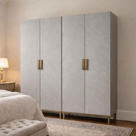 Wooden Wardrobe 100cm Wide With 2 Doors - Lilly