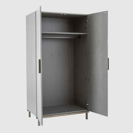 Wooden Wardrobe 100cm Wide With 2 Doors - Lilly