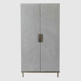 Wooden Wardrobe 100cm Wide With 2 Doors - Lilly