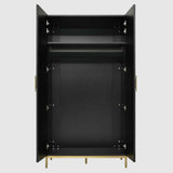 Wooden Wardrobe 100cm Wide With 2 Doors - Tulip