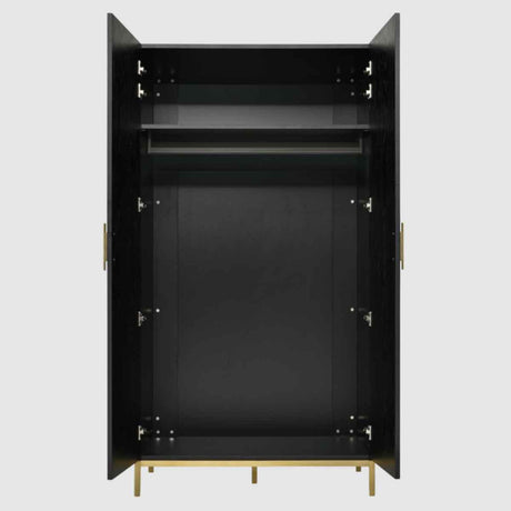 Wooden Wardrobe 100cm Wide With 2 Doors - Tulip