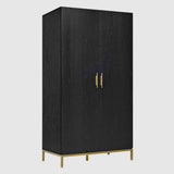 Wooden Wardrobe 100cm Wide With 2 Doors - Tulip
