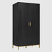 Wooden Wardrobe 100cm Wide With 2 Doors - Tulip