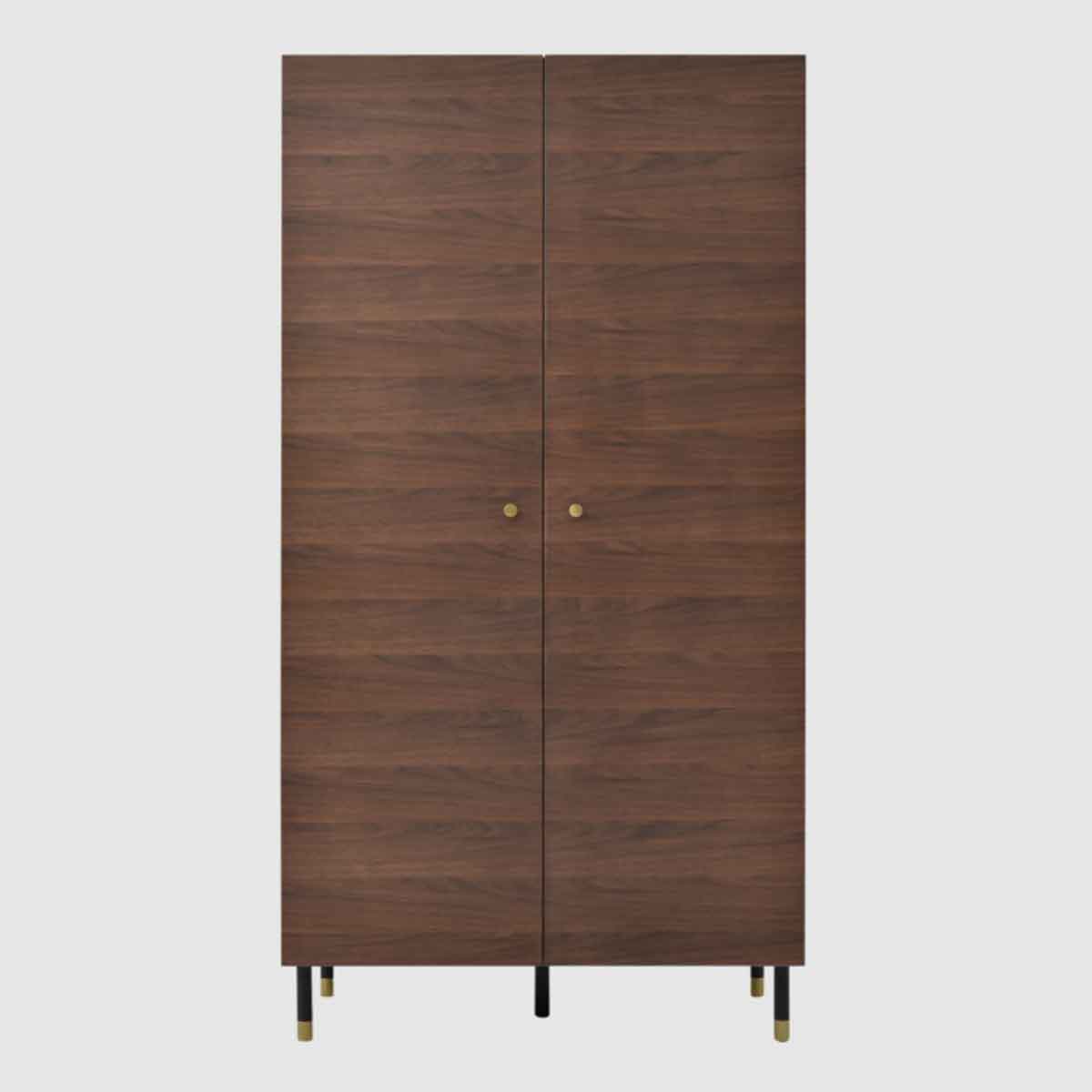 Wooden Wardrobe 100cm Wide With 2 Doors - Willow