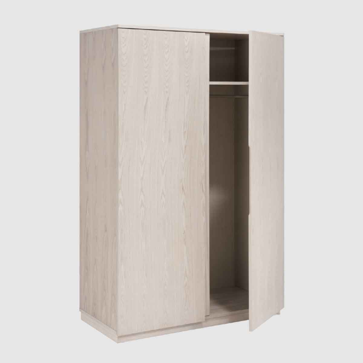 Wooden Wardrobe 120cm Wide With 2 Doors - Whisper