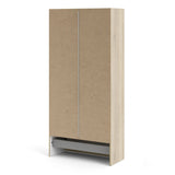Wooden Wardrobe 170cm High With 2 Doors And 1 Drawer - Space