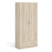 Wooden Wardrobe 170cm High With 2 Doors And 1 Drawer - Space