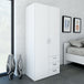 Wooden Wardrobe 175cm High With 2 Doors And 3 Drawers - Space