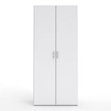 Wooden Wardrobe 175cm High With 2 Doors - Space
