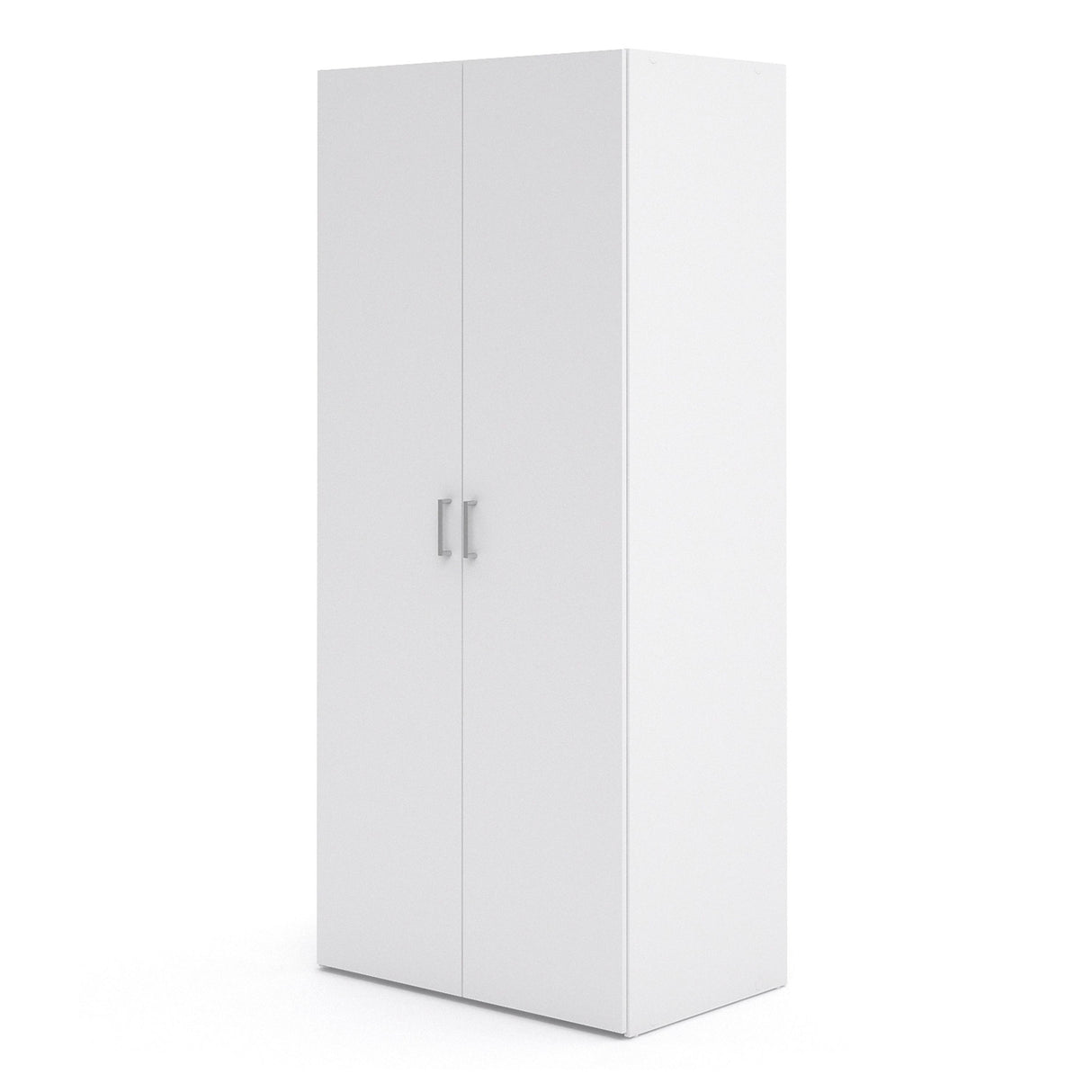 Wooden Wardrobe 175cm High With 2 Doors - Space