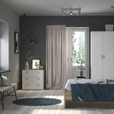 Wooden Wardrobe 175cm High With 2 Doors - Space