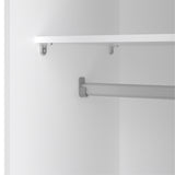 Wooden Wardrobe 175cm High With 2 Sliding Doors - Space