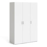 Wooden Wardrobe 175cm High With 3 Doors - Space
