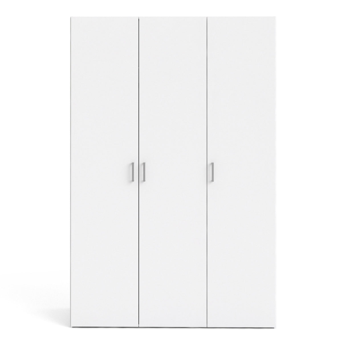 Wooden Wardrobe 175cm High With 3 Doors - Space