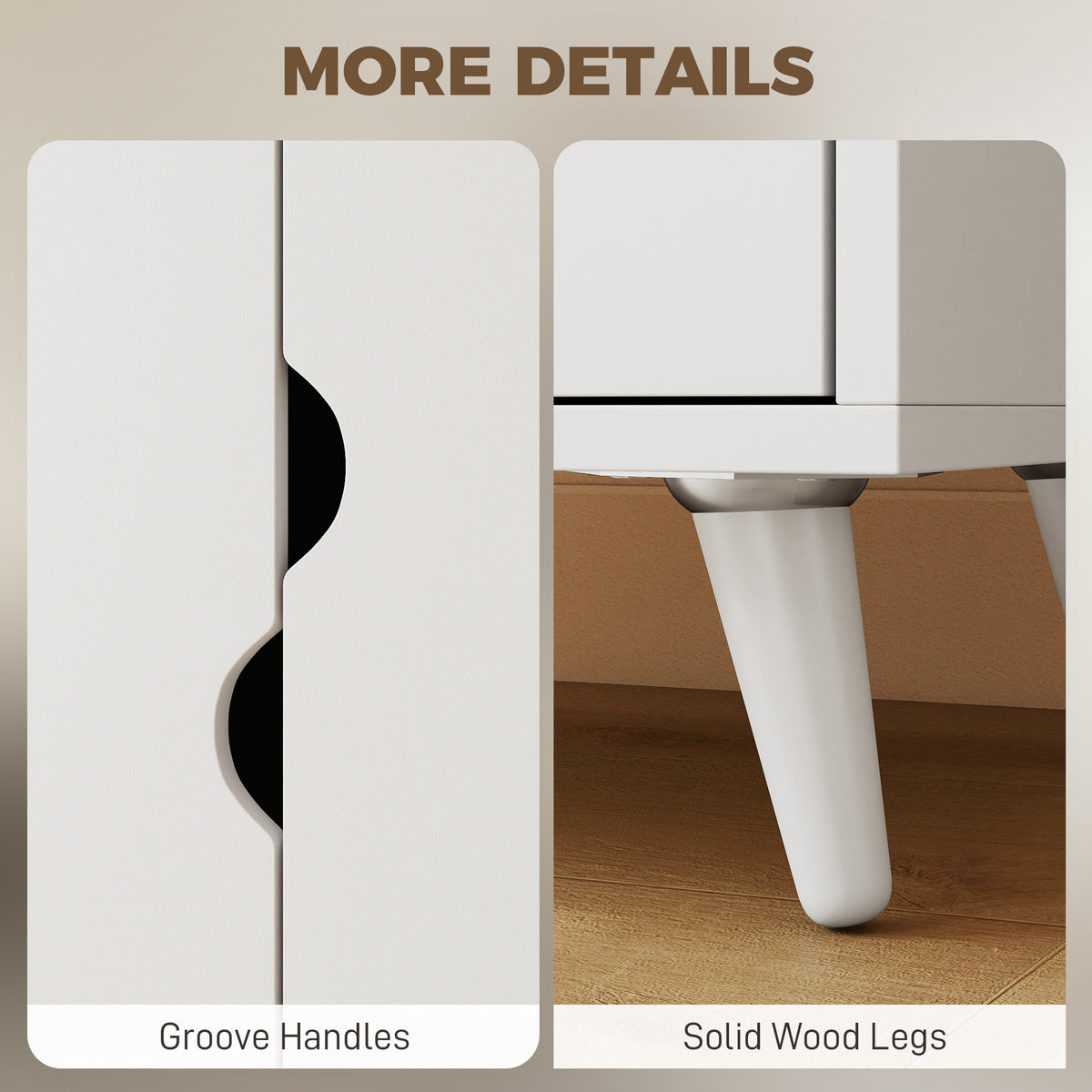 Wooden Wardrobe 180cm H x 80cm W x 40cm D With 2 Doors And 2 Drawers - Velmora