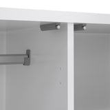 Wooden Wardrobe With 2 Doors And 1 Drawer - Naia