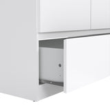 Wooden Wardrobe With 2 Doors And 1 Drawer - Naia